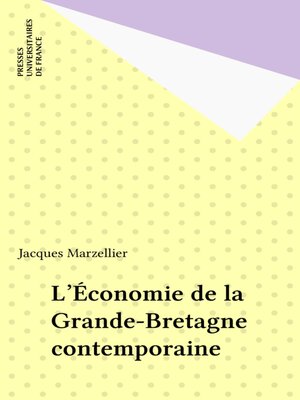 cover image of L'Économie de la Grande-Bretagne contemporaine